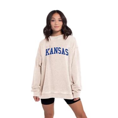 Imagem de chicka-d Moletom feminino de gola redonda campus