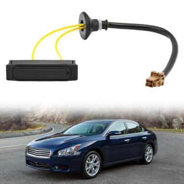 Imagem de DEAL AUTO ELECTRIC PARTS Botão do interruptor de liberação do porta-malas traseiro, compatível com Nissan Maxima 2006-2010 Infiniti M35 2006-2010 M45 2009-2014, substitui # 25380-EG010, preto