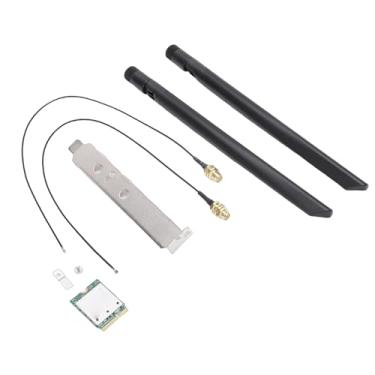 Imagem de VBESTLIFE Placa Sem Fio WiFi 7, Adaptador de Rede M.2 Com Antenas 2,4 GHz 5 GHz 6 Tri Band 5,8 Gbps de Velocidade 4K QAM 2x2, para Laptops Wins 11