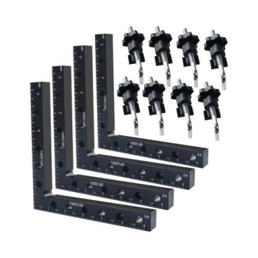 Imagem de Grampos De Ângulo Reto De Liga De Alumínio De 90 Graus Para Carpintari