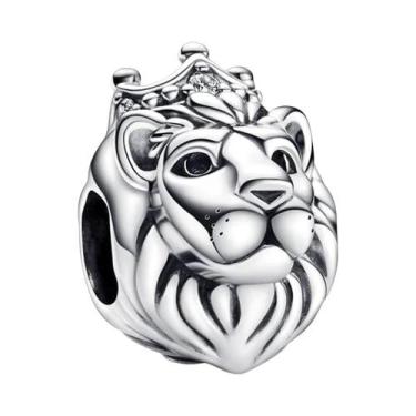 Imagem de Pulseira De Pingente De Charme Em Prata Esterlina 925 Com Panda, Elefa