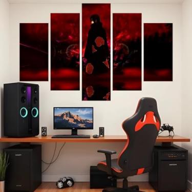 Imagem de Quadro decorativo Mosaico Anime - 5 peças - Sasuke, Kakashi, Akatsuki, Itachi, Hokage - 10