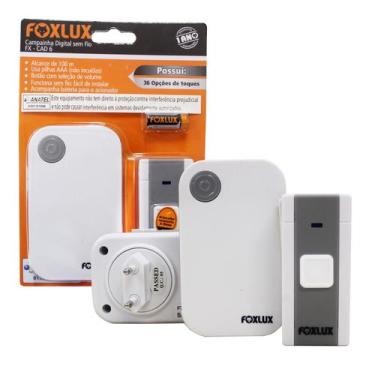 Imagem de Campainha Digital Sem Fio Foxlux Bivolt, 36 Toques, Longo Alcance 100m