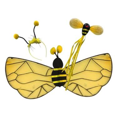 Imagem de YIJU Conjunto de fantasia de abelha, adereços fotográficos para carnaval, aniversário, baile de máscaras e apresentações de palco.