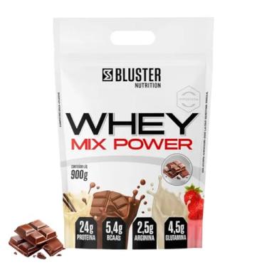 Imagem de Bluster Nutrition, Whey Blend, adoçado com stevia, Sabor chocolate, Pouch, 900 gramas