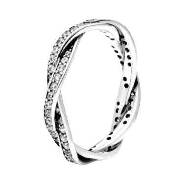 Imagem de Anel Feminino De Prata Esterlina 925 Com Estrela, Lua E Patinha, Joia 