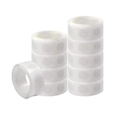 Imagem de Pontos Adesivos Transparentes Dupla Face 100-2000pcs Fita Adesiva Remo