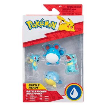 Imagem de 4 Bonecos Horsea, Totodile, Marill, Spheal - Pokémon - Jazwares