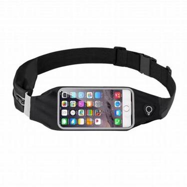 Imagem de Pochete Corrida Fitness Cintura Porta Celular E Objetos Preto
