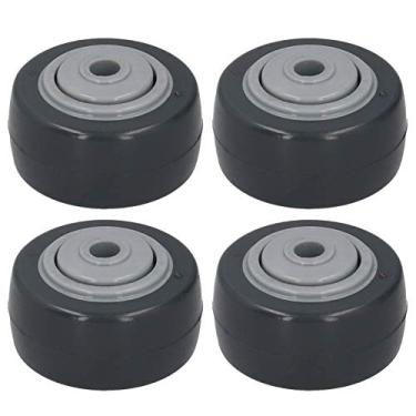 Imagem de Ainoli 4 unidades roda silenciosa PU antienrolamento carrinho de móveis rodízio direcional 2in M ferramentas de hardware