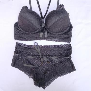 Imagem de Lingerie Plus Size Renda Sexy Calcinha Hot Pant Cintura Alta - Like4yo