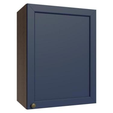 Imagem de Armário Aéreo 50cm 1 Porta Rustic/azul Vik Madesa Rustic/azul