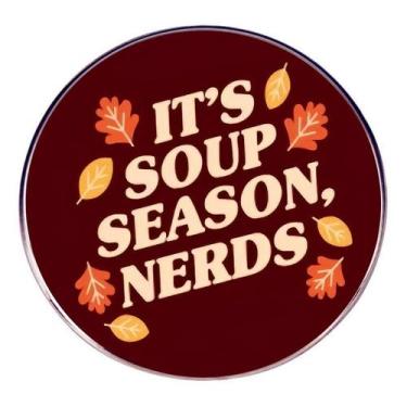 Imagem de Broche Pin Funny Soup Season Round Autumn Alloy - Yiweisai
