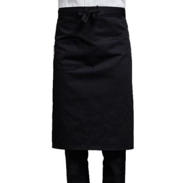 Imagem de Avental masculino de cintura longa profissional de poliéster com bolso