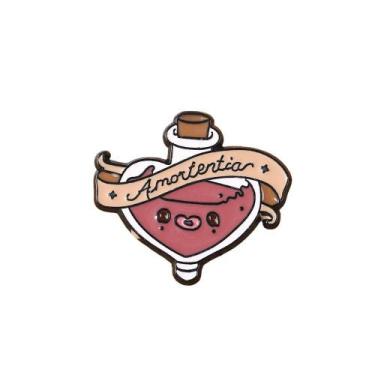 Imagem de Alfinetes de broche, garrafa de poção de desenho animado, alfinetes de