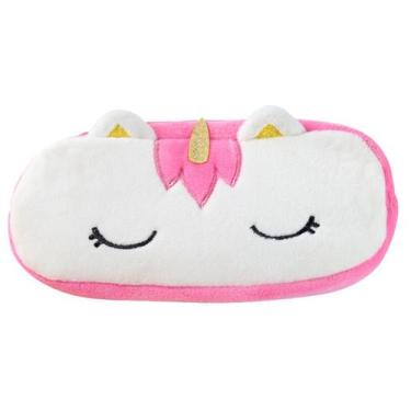 Imagem de Estojo de lápis Unicorn Plush de grande capacidade para crianças 26x11