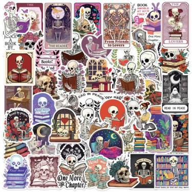 Imagem de Pacote de adesivos Gothic Skull Book 50 unidades Dark Academia Aesthet