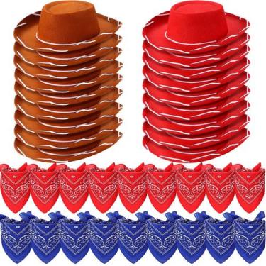 Imagem de Acessórios de fantasia, chapéus de cowboy e bandanas para crianças - U