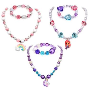 Imagem de Conjunto de joias G.C Girl Princess Necklace Bracelet Unicorn