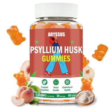 Imagem de Gomas de casca de psyllium ABYSSUS 1500 mg para saúde digestiva