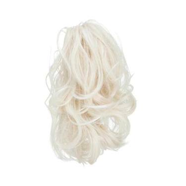 Imagem de Extensões De Rabo De Cavalo Sintético Loiro Com Presilha De Garra, Apl