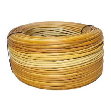 Imagem de Fibra Junco Sintético Meia Cana 6mm rolo de 600 metros com proteção UV (Bananeira)