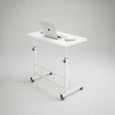 Imagem de Mesa Branca com Rodinhas Altura Regulável Trabalho Estudo - Yeet
