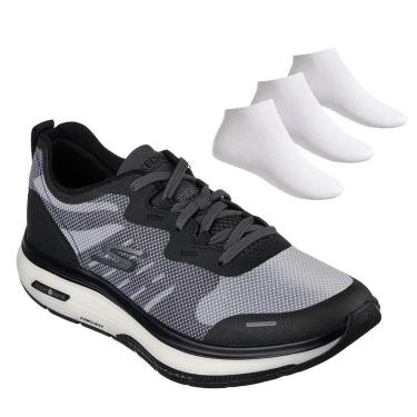 Imagem de Kit Tênis Skechers Go Walk Workout Masculino + 3-Masculino