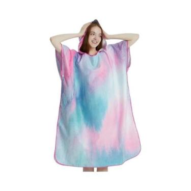 Imagem de Poncho De Surf De Secagem Rápida Para Adultos, Robe De Praia Em Microf