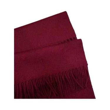 Imagem de Cachecol Feminino Longo De Lã E Caxemira Quente Para Inverno, Xale Sól
