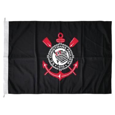 Imagem de Bandeira Corinthians Oficial Licenciada 2,5 Panos Grande JC Bandeiras 