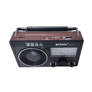 Imagem de Radio Retro Vintage Am Fm Usb Pendrive Cartão Sd BT 5.0 Som Ambiente A