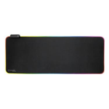 Imagem de Mousepad Gamer Bright, LED, Grande 800x300mm, HUB USB, Borda Costurada