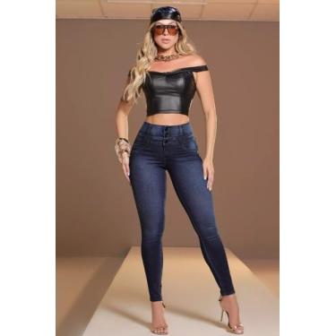 Imagem de Calça Feminina Skinny Pitbull Lançamento ref 86932, Azul, 44