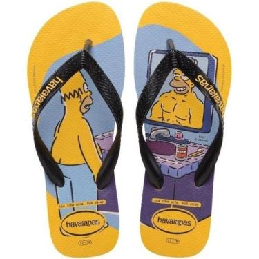 Imagem de Chinelo Havaianas Simpsons, Aml, Azl, 39/40