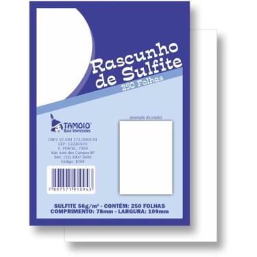 Imagem de Bloco para Rascunho Sulfite 80X110 250FLS. PCT.C/08 - Tamoio