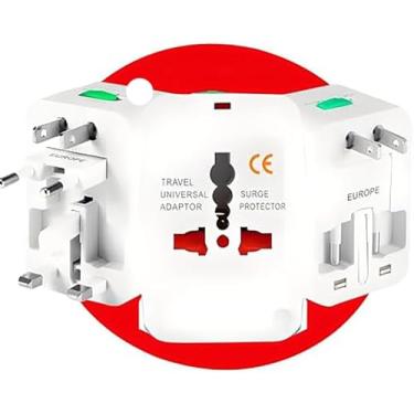 Imagem de Adaptador Tomada Universal Padrão Internacional 150 Países Viagem Bivolt