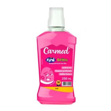 Imagem de Enxaguante Bucal Carmed Fini Beijos 250ml Hálito Fresco Saborizado Hig