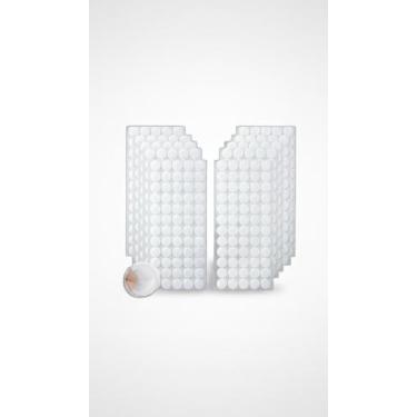 Imagem de Fecho de Contato Adesivo Redondo 15mm 200 Pares Branco - Congratulatio