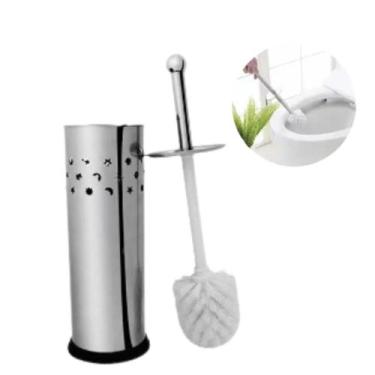 Imagem de Escova Sanitária Higiênica Em Inox Com Suporte Recipiente - Thyka