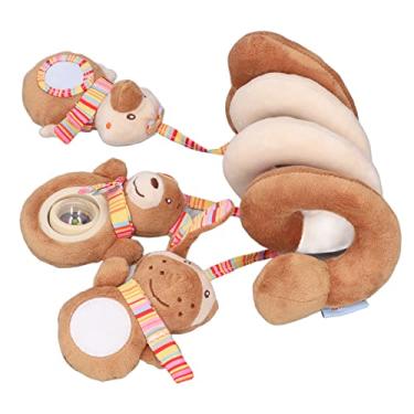 Imagem de Brinquedo de Atividade Infantil em Espiral, Desenho Animado Brinquedos de Pelúcia Infantil em Espiral Movimento Som Acabamento Fino Bonito Requintado para Berço para Carrinho