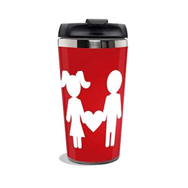 Imagem de Copo Termico Personalizado Casal Namorados