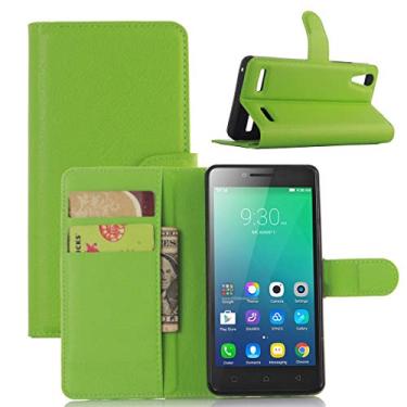 Imagem de Capa para tablet Litchi Texture Horizontal Flip Leather Case para Lenovo A6010 & A6000 Plus, com carteira e suporte e compartimentos para cartões (preto) Capas (Cor: Verde)