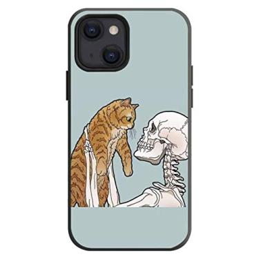Imagem de Funny Cute Cat Dog Skull Skeleton Phone Case For IPhone 13 12 11 Pro XS MAX XR 8 7 6 6S Plus X 5S SE 2020 Back Cover Shell,A10,for iPhone 13 Pro