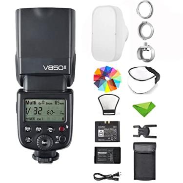 Imagem de Godox V850II V850 Flash para Sony Canon Nikon etc com Godox ML-CS1625 Difusor de Flash GN60 2.4G 1/8000s HSS 650 Flashes de Potência Total 1.5s Tempo de Reciclagem Câmera Speedlight Speedlite