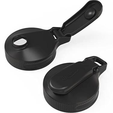 Imagem de Masontops Multi Top – Pacote com 2 – Tampas de pote de conserva de boca regular com bico fácil de despejar e tampa flip – Bebe, despeje, guarde e mais – Acessórios de tampa para frascos de conserva