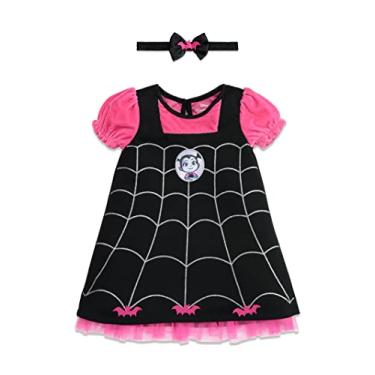 Imagem de Fantasia infantil da Disney Vampirina para meninas, vestido e faixa de cabeça, conjunto 3T