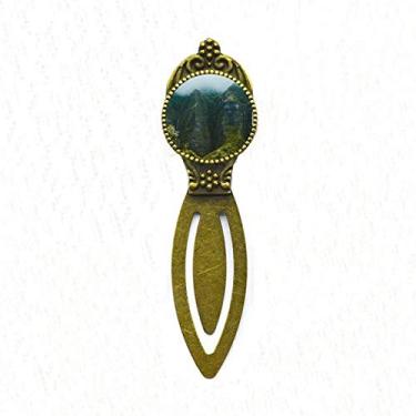 Imagem de Jungle Valley Marcador de página Retro, Floresta de Neblina