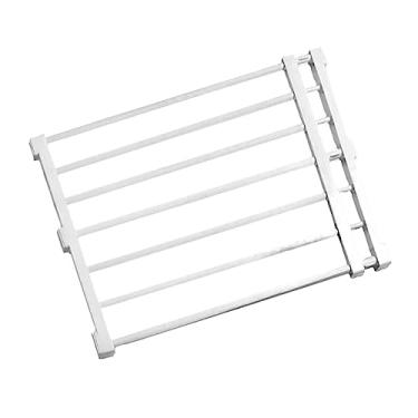 Imagem de Generic Portão de bebê expansível cachorro Protetor de portão Divisor de quarto Portátil Caminhada através de Portão de cachorro retrátil, 56 a 100cm x 42cm Branco