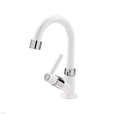 Imagem de Torneira para Banheiro Bancada 2094 Alavanca - BRANCA